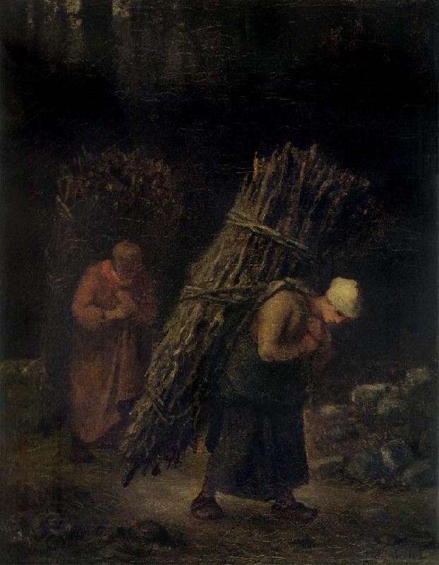 Jean Francois Millet Peasant Women Carrying Firewood China oil painting art